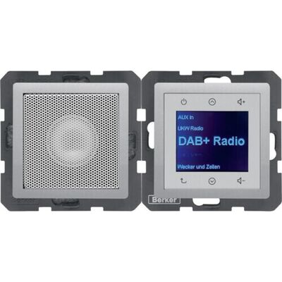 Radio Touch DAB+ z głośnikiem Alu aksamit Berker Q.1/Q.3/Q.7 - 29806084