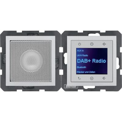 Radio Touch DAB+ z głośnikiem Alu mat Berker B.Kwadrat/B.3/B.7 - 29801404
