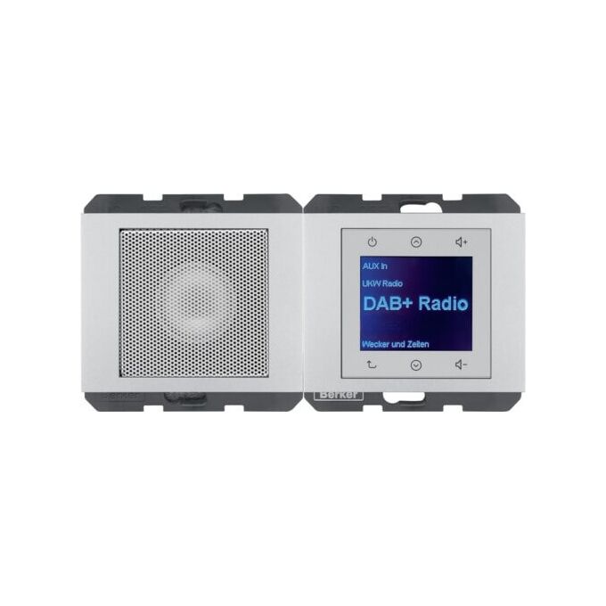 Radio Touch DAB+ z głośnikiem Aluminium, lakierowany Berker K.5 - 29807003