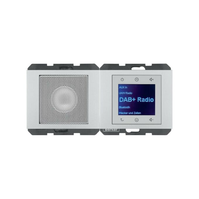 Radio Touch DAB+ z głośnikiem Aluminium, lakierowany Berker K.5 - 29807003