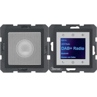 Radio Touch DAB+ z głośnikiem Antracyt mat Berker B.Kwadrat/B.3/B.7 - 29801606