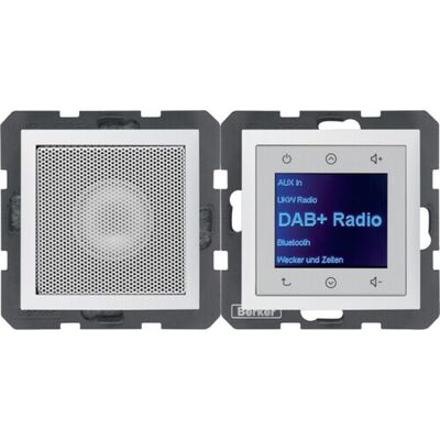 Radio Touch DAB+ z głośnikiem Biały mat Berker B.3/B.7 - 29809909