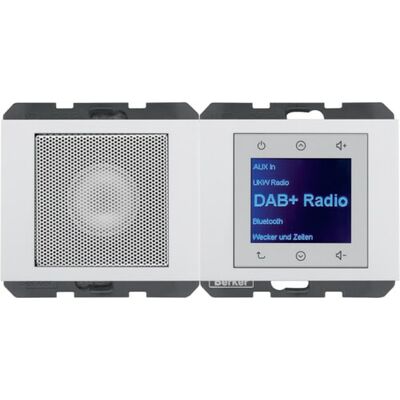 Radio Touch DAB+ z głośnikiem Biały połysk Berker K.1 - 29807009