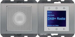 Radio Touch DAB+ z głośnikiem Stal szlachetna nierdzewna, lakierowany Berker K.5 - 29807004