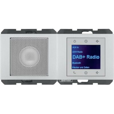 Radio Touch DAB+ z głośnikiem i Bluetooth Aluminium, lakierowany Berker K.5 - 30807003