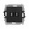 Gniazdo USB-A A 2.0 podwójne Czarny mat Karlik ICON - 12IGUSBBO-2