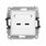 Ładowarka podwójna USB typu C+C Quick Charge 3.1A (z polem opisowym) Biały mat Karlik ICON - 25ICUSB-7