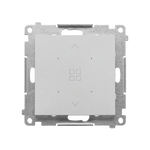 Elektroniczny przycisk roletowy grupowy Aluminium mat Simon 55 - TEZ1G.01/143