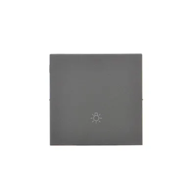 Klawisz do mechanizmu SP1M Grafitowy mat Simon 55 - TKWS1/116 z symbolem żarówki, producent Kontakt-Simon.