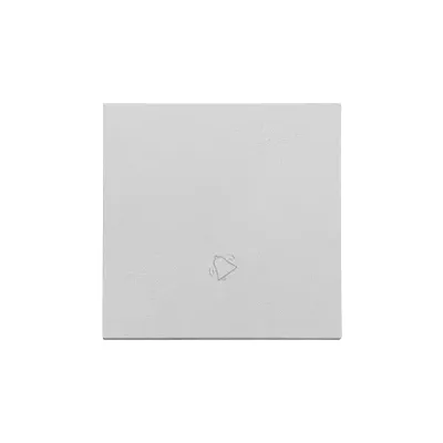 Klawisz do mechanizmu dzwonka SP1M Aluminium mat Simon 55 - TKWD1/143 z symbolem dzwonka.
