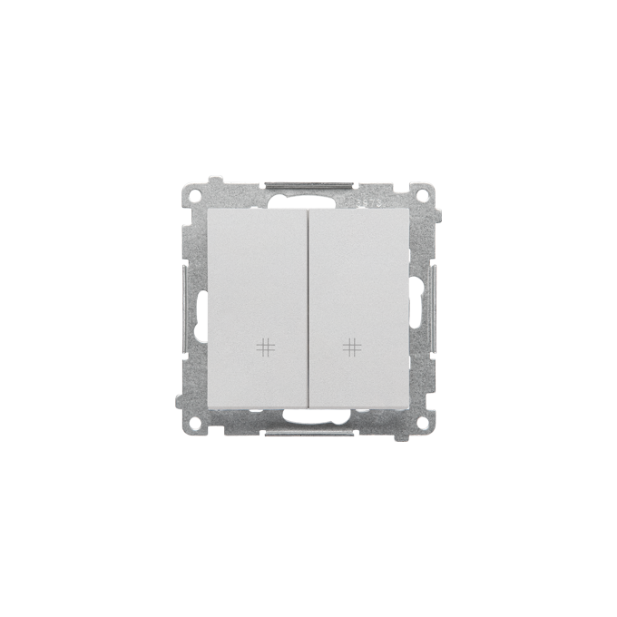 Łącznik krzyżowy podwójny Aluminium mat Simon 55 - TW7/2.01/143