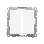 Łącznik krzyżowy podwójny (bez piktogramu) Biały mat Simon 55 - TW7/2.01/X/111