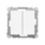 Łącznik krzyżowy podwójny (bez piktogramu) Biały mat Simon 55 - TW7/2.01/X/111