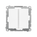 Łącznik krzyżowy podwójny z podświetleniem (bez piktogramu) Biały mat Simon 55 - TW7/2L2.01/X/111