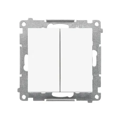 Łącznik podwójny świecznikowy Simon 55 w kolorze białym matowym, model TW5.01/111.