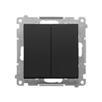 Łącznik podwójny świecznikowy Simon 55 w kolorze czarnym matowym, model TW5.01/149.