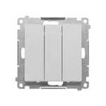 Łącznik potrójny z podświetleniem Aluminium mat Simon 55 - TW31L.01/143