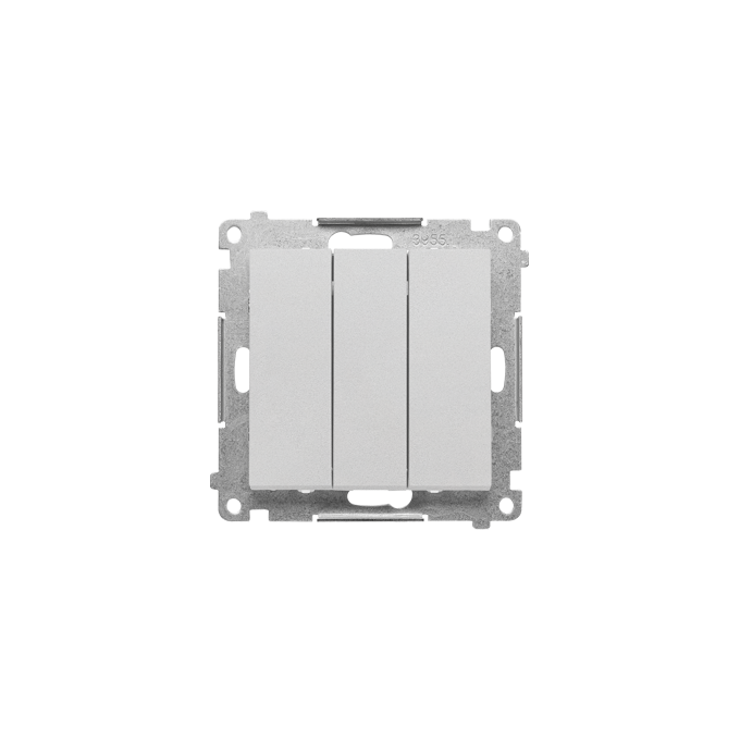 Łącznik potrójny z podświetleniem Aluminium mat Simon 55 - TW31L.01/143
