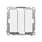 Łącznik potrójny z podświetleniem Biały mat Simon 55 - TW31L.01/111
