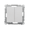 Łącznik schodowy podwójny (bez piktogramu) Aluminium mat Simon 55 - TW6/2.01/X/143