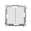Łącznik schodowy podwójny (bez piktogramu) Jasnoszary mat Simon 55 - TW6/2.01/X/114