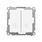 Łącznik schodowy podwójny z podświetleniem Biały mat Simon 55 - TW6/2L2.01/111