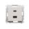 Ładowarka podwójna USB typu A+C Quick Charge 3.1A Jasnoszary mat Simon 55 - TEC2CA.01/114