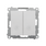 Przycisk podwójny zwierny z podświetleniem Aluminium mat Simon 55 - TP2L2.01/143