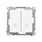 Przycisk podwójny zwierny z podświetleniem Biały mat Simon 55 - TP2L2.01/111