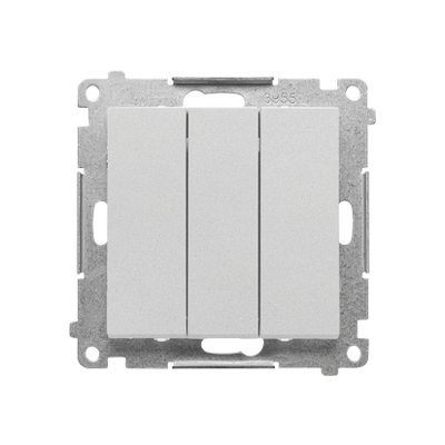 Przycisk potrójny Aluminium mat Simon 55 - TP31.01/143