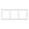 Ramka potrójna Biały mat/Chrom Simon 55 Duo - TRD3.163/111
