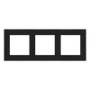 Ramka potrójna Czarny mat Simon 55 Line - TR3/149