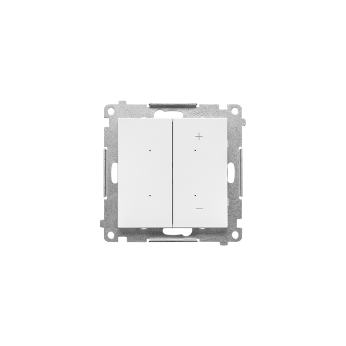 Ściemniacz przyciskowy do LED Biały mat Simon 55 - TESL1.01/111
