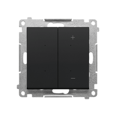 Ściemniacz przyciskowy do LED Czarny mat Simon 55 - TESL1.01/149