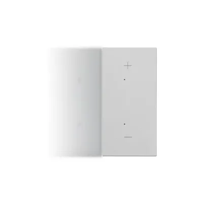 Klawisz połówkowy z piktogramem +/- do produktów elektronicznych (prawy) Aluminium mat Simon 55 - TKE25/143