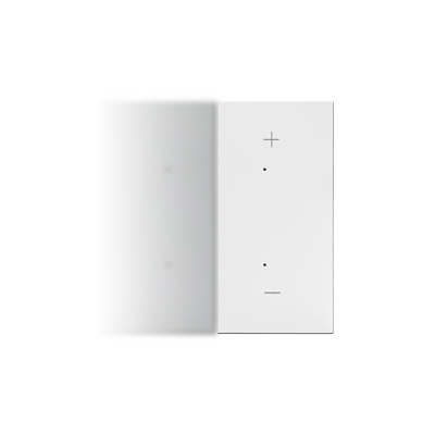 Klawisz połówkowy z piktogramem +/- do produktów elektronicznych (prawy) Biały mat Simon 55 - TKE25/111