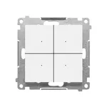 Nadajnik bateryjny CONTROL B WiFi Biały mat Kontakt-Simon Simon 55 GO - TENB1W.01/111, montaż natynkowy, cztery przyciski.