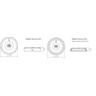 Oprawa awaryjna natynkowa Starlet Round LED SC 1,5W 250 A 3h MT Biały Intelight - 91675