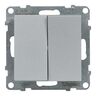 Przycisk zwierny podwójny Aluminium Legrand Suno - 721317