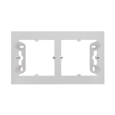 Puszka natynkowa płytka podwójna 35mm. Aluminium mat Simon 55 Line/Duo - TPN2/143