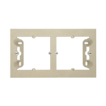 Puszka natynkowa płytka podwójna 35mm. Szampański mat Simon 55 Line/Duo - TPN2/144
