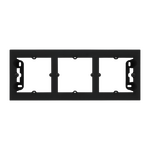 Puszka natynkowa płytka potrójna 35mm. Czarny mat Simon 55 Line/Duo - TPN3/149