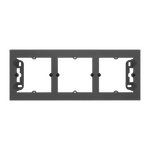 Puszka natynkowa płytka potrójna 35mm. Grafitowy mat Simon 55 Line/Duo - TPN3/116