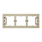 Puszka natynkowa płytka potrójna 35mm. Szampański mat Simon 55 Line/Duo - TPN3/144