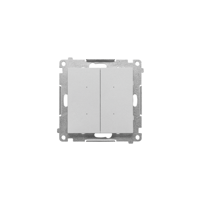 Sterownik oświetleniowy podwójny SWITCH D WiFi Aluminium mat Simon 55 GO - TEW2W.01/143