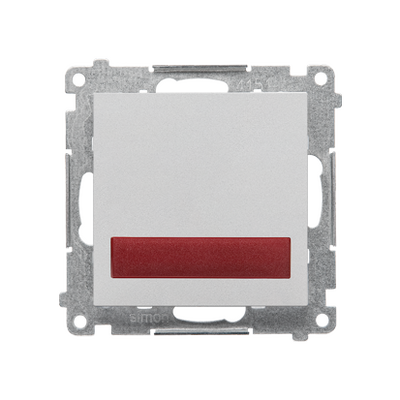 Sygnalizator świetlny LED – światło czerwone Aluminium mat Simon 55 - TESS2.01/143