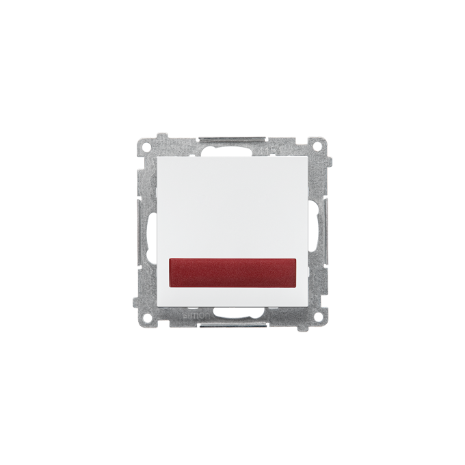 Sygnalizator świetlny LED – światło czerwone Biały mat Simon 55 - TESS2.01/111