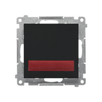 Sygnalizator świetlny LED – światło czerwone Czarny mat Simon 55 - TESS2.01/149