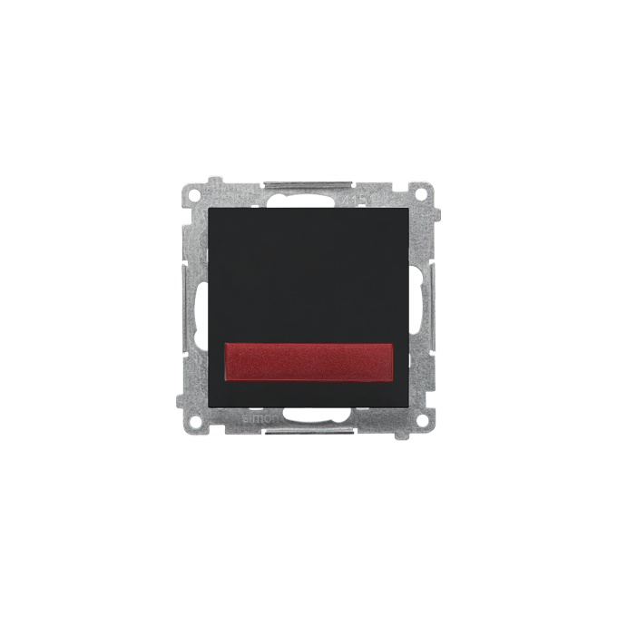 Sygnalizator świetlny LED – światło czerwone Czarny mat Simon 55 - TESS2.01/149