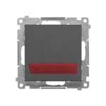 Sygnalizator świetlny LED – światło czerwone Grafitowy mat Simon 55 - TESS2.01/116